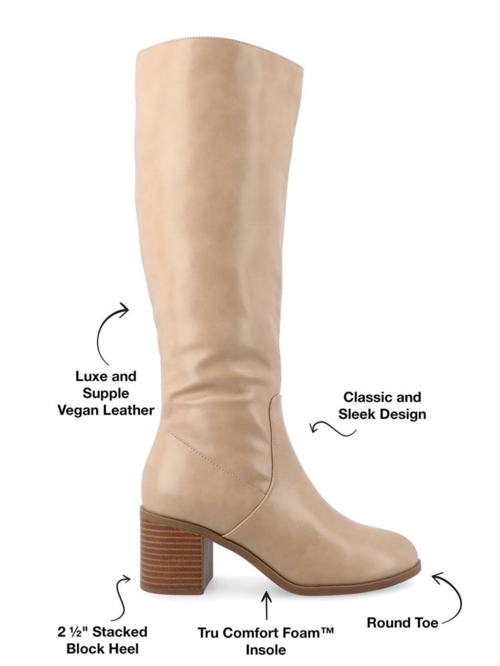 Journee Collection Romilly Knee High Boots Wide Calf Wide Width 
✨NWOT Size 8 - Picture 3 of 6